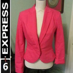 Express Blazer, hot pink 6,  long sleeve